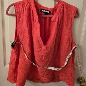 DKNY Orangey sleeveless crop top  XL